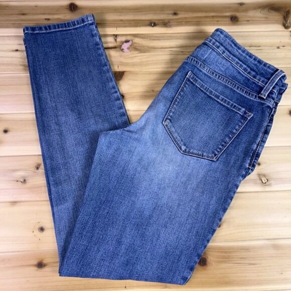 NYDJ Jeans Womens 8 Lift Tuck Technology Legging Mid Rise Skinny Denim Blue Jean - Picture 2 of 10